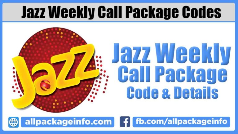 Jazz Weekly Call Package Codes