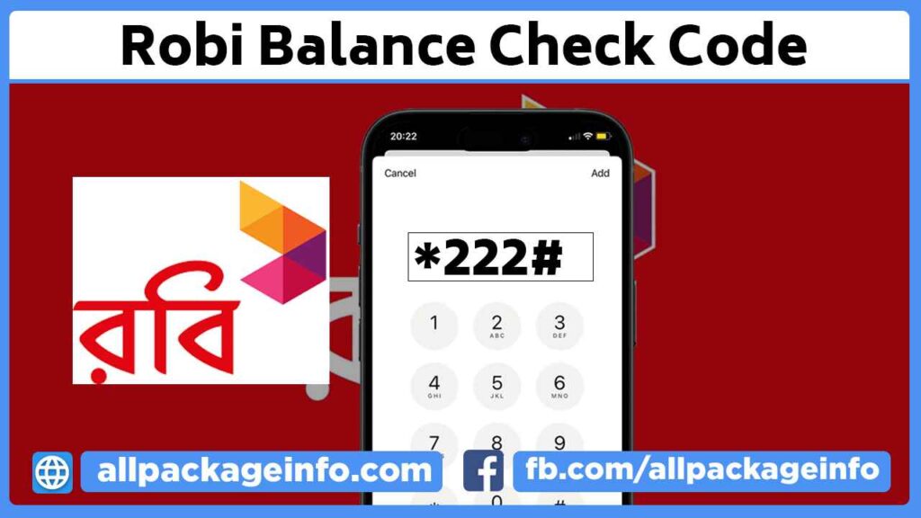 Robi Balance Check Code