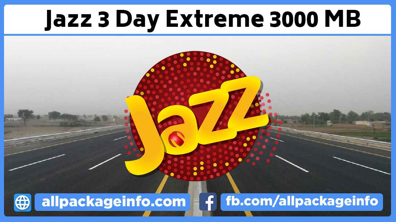 jazz 3 Day Internet Package