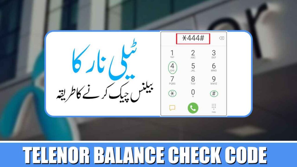 telenor balance check